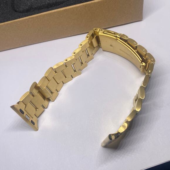 Gold Tone Stainless Steel Apple Watch Libra Gemini band 38/40mm - Picture 8 of 12